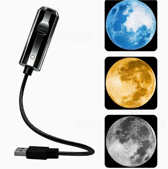 Portable USB Starry Sky Projection Night Light avec des diapositives interchangeables