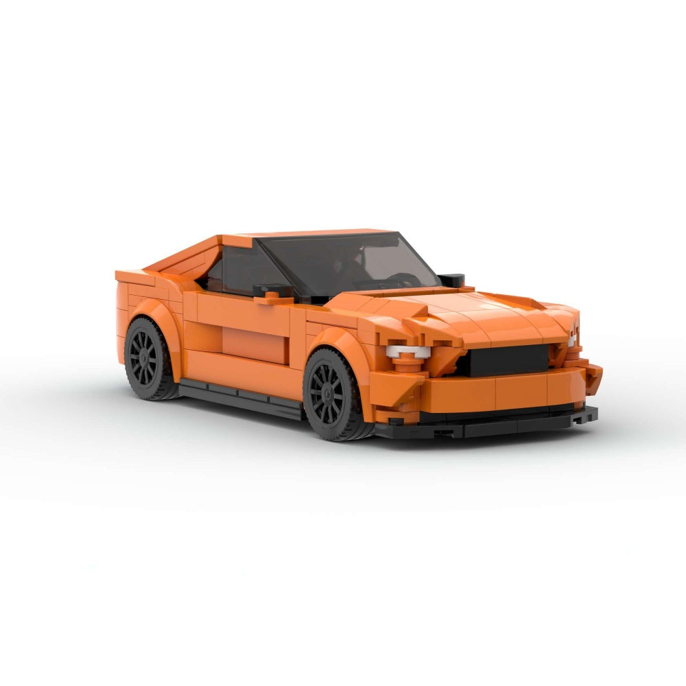 348PCS Sports Race Orange Muscle Auto Bâtiment Blocs