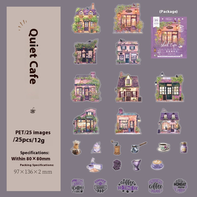 Encounter Cafe Série Sticker Hand Account Package
