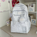 Sac à dos pour filles de style Polka-Dot Rose et Blanc