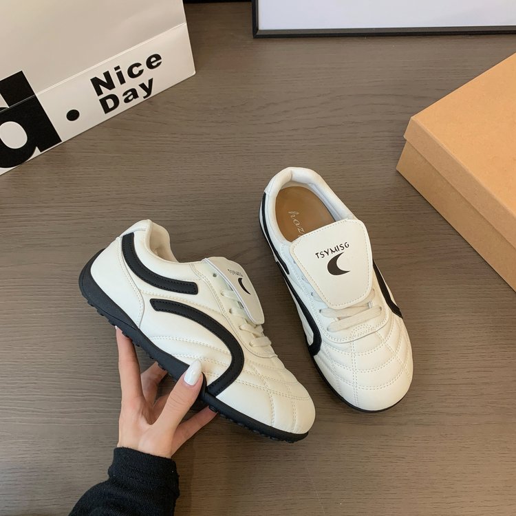 Sneakers Blancs Platform Versatile Léger Vintage pour Femme