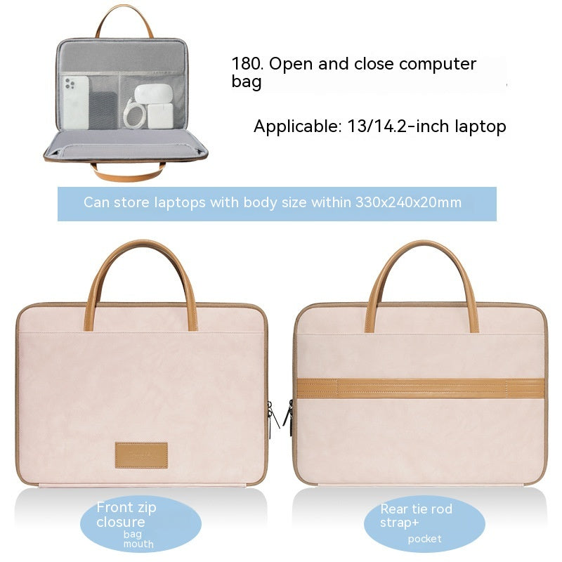 Sac d'ordinateur portable simple à la maison de couleur solide
