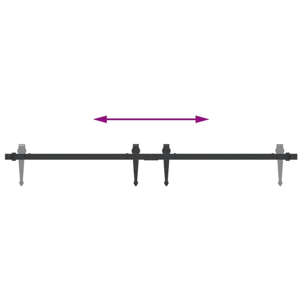 Mini ensemble de fixation de porte coulissante pour portes de cabinet