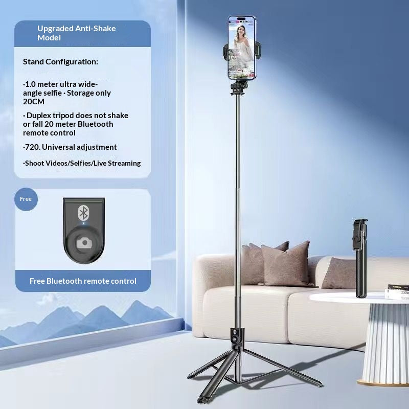 Selfie multi-fonctions de trépied Bluetooth et support de streaming en direct