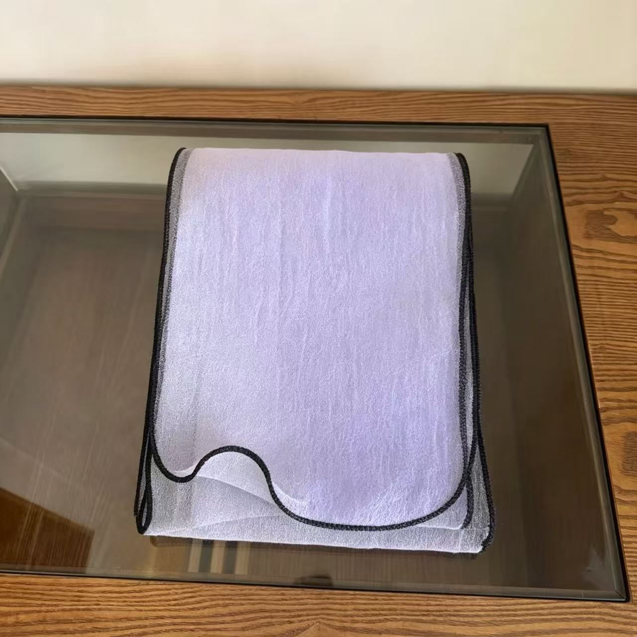 Style coréen Organza petite écharpe en soie pour le printemps et l'été