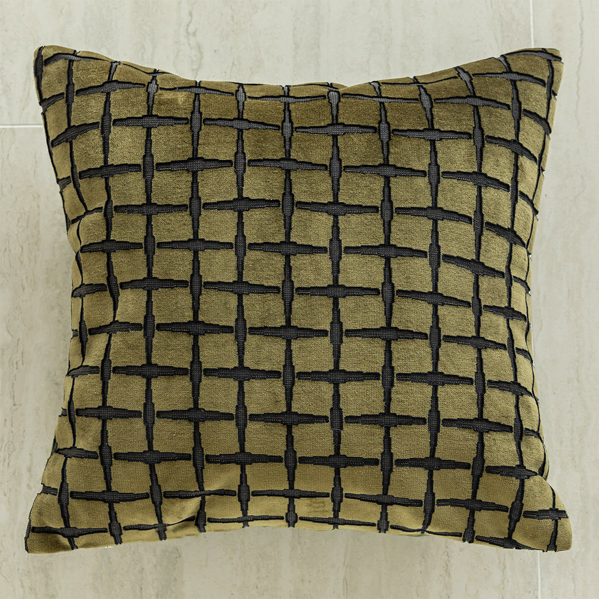 Coussin et housse d'oreiller à thème vert