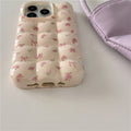 Modèle floral Egg 3D Waffle cas téléphone