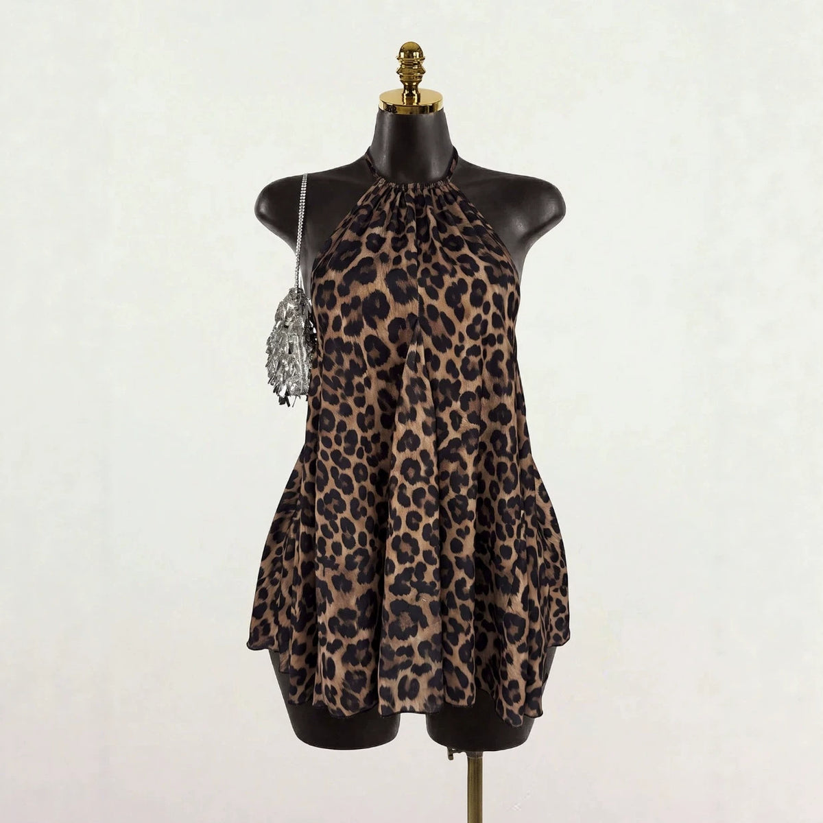 Femmes sans manches Vintage-Print Resort Top