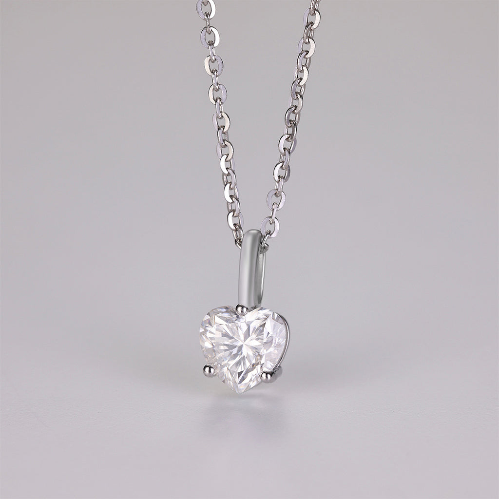 S925 Argent plaqué or 6x6mm Collier en mousse 45cm D Couleur VVS1 GRA Certifié boîte cadeau