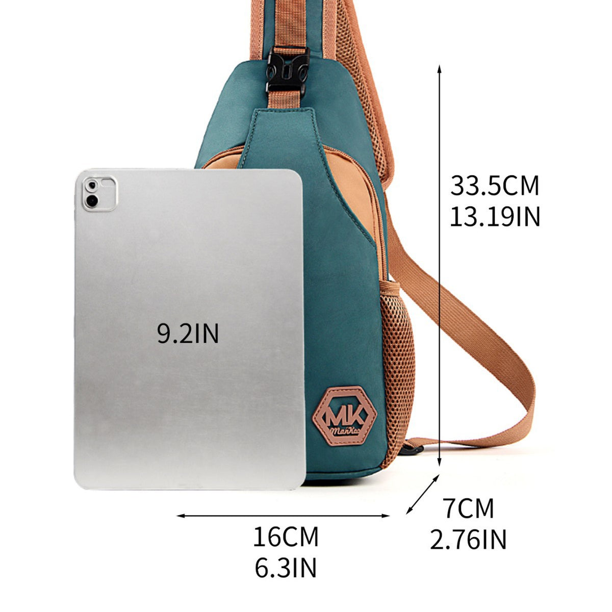 Sac Crossbody résistant à l'usure Sac à la mode de style coréen Outdoor Casual Chest Pack