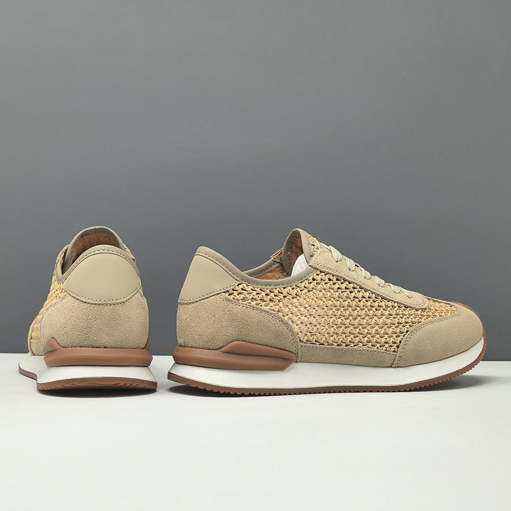 Hommes Respirant Versatile Cuir Chaussures Casual