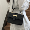 Haut de gamme Texturé Contraste-couleur Petit Crossbody Versatile Fashionable Petit Tote Bag