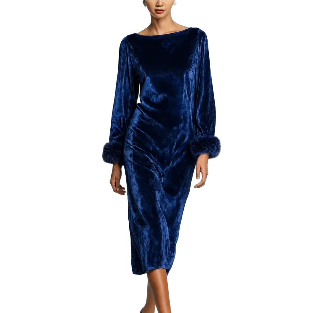 Robe de longue durée à manches longues pour femmes
