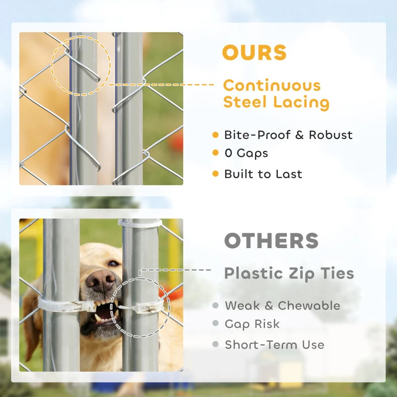Kennel de chien extérieur robuste avec toit imperméable