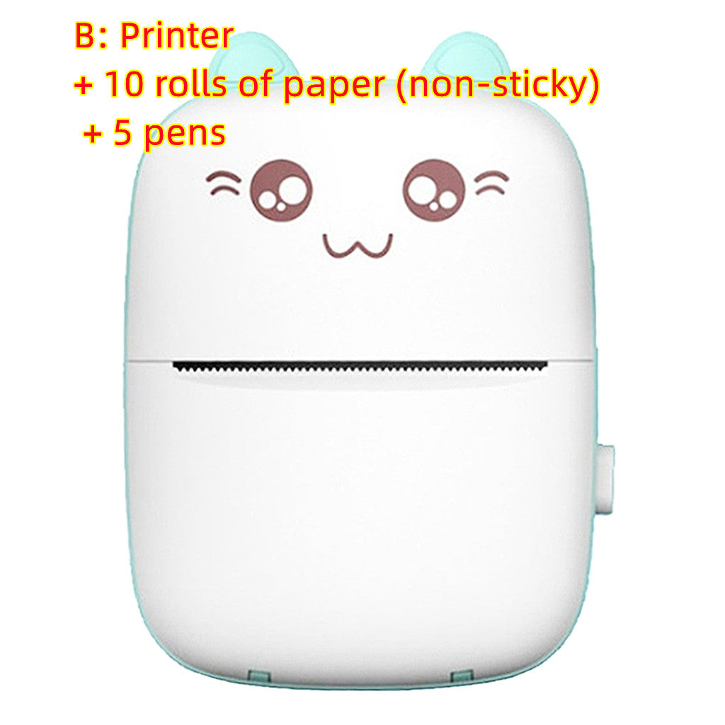 Mini imprimante Portable Mini Bluetooth WiFi Mauvaise imprimante Téléphone portable Photo Titre Note Prin