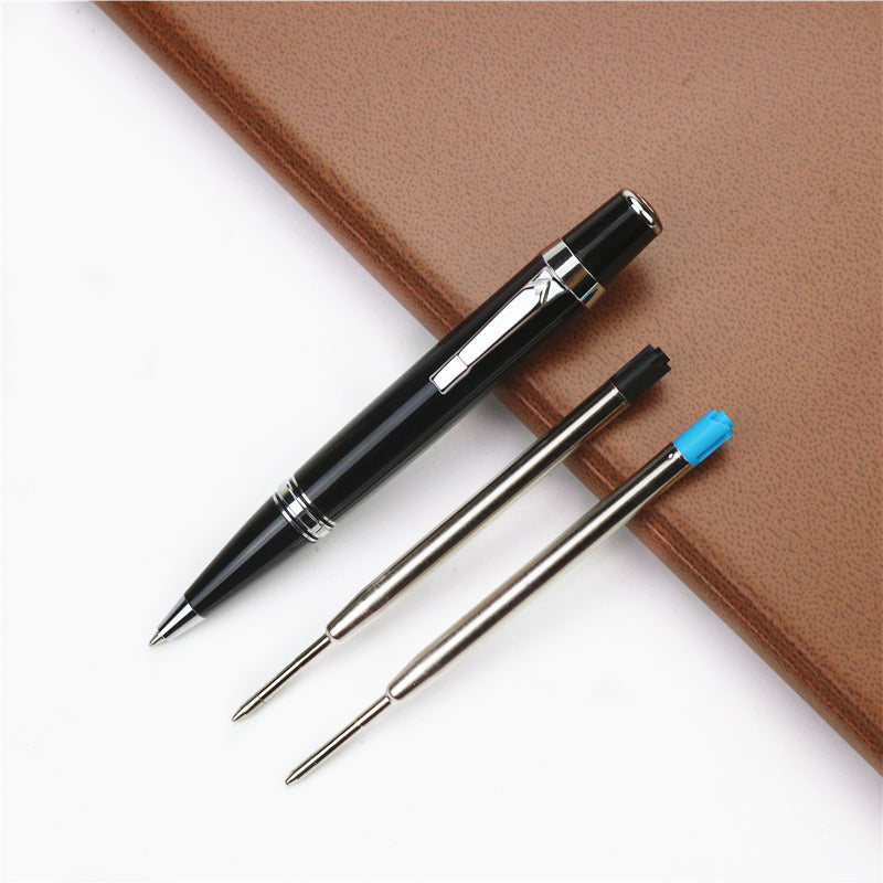 Pocket Signature stylo plein métal noir rouleau portable stylo