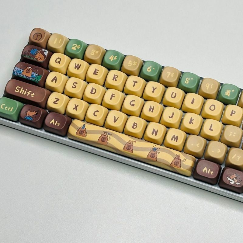 Capabala PBT Girl MOA Hauteur Mécanique Keyboard Keycaps 130 Key Set