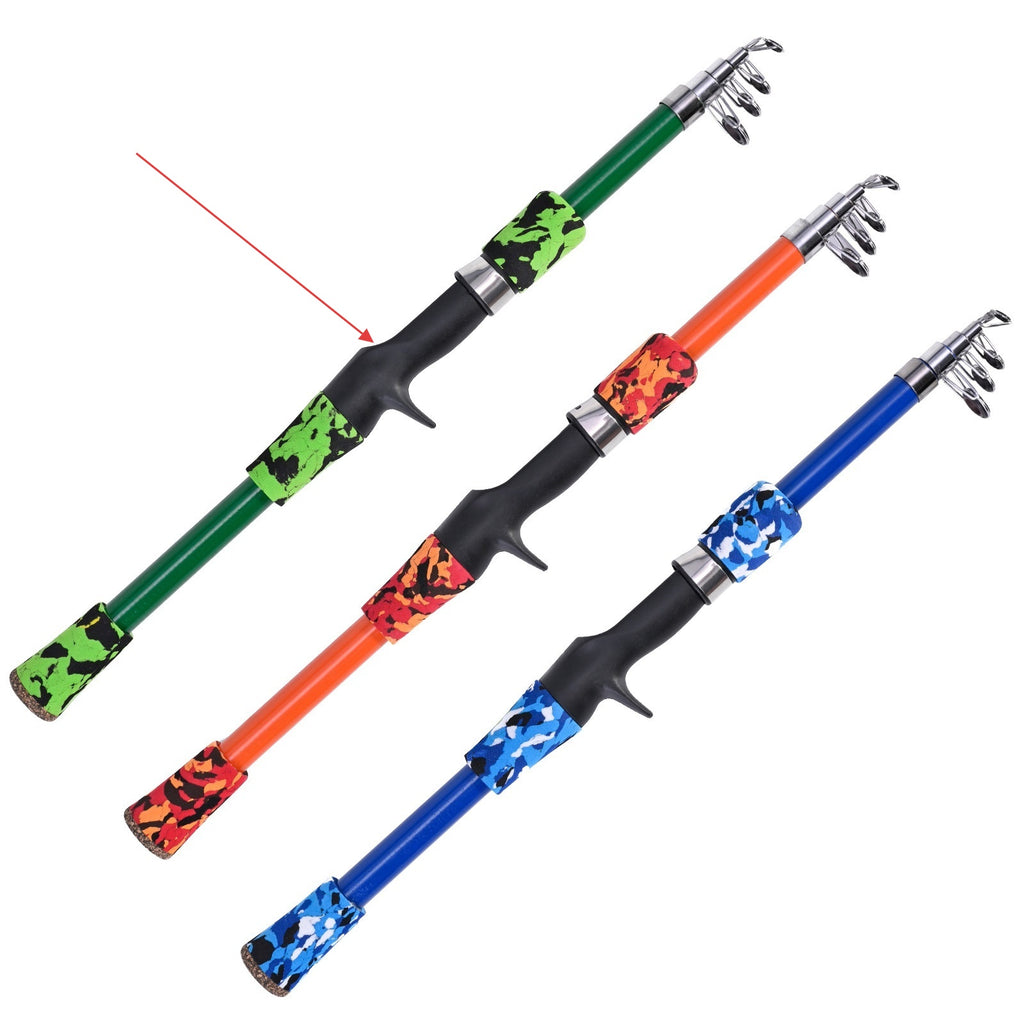 Gun-Type Telescopic Section Lure Fishing Rod for Children Fishing Rod Fishing Equipment