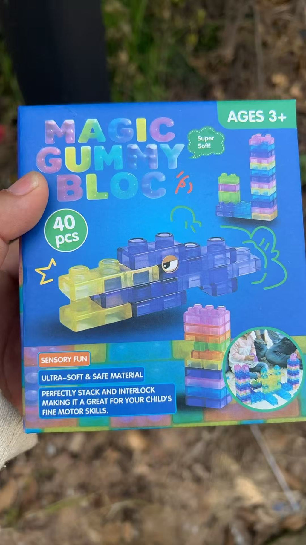 Jeu Jelly Block Stress-relief Blocks pour adultes transparents