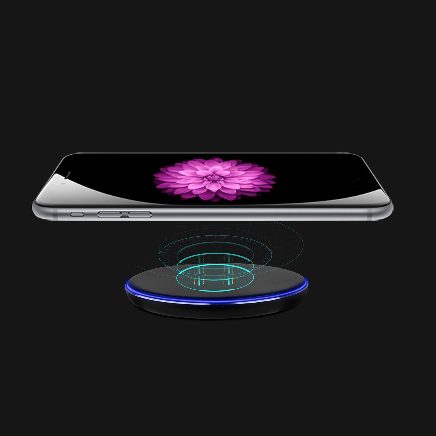 1Pc Chargeur sans fil Qi-Certifié Ultra-Slim 5W tampon de recharge pour téléphone IOS XS MAX XR XS X