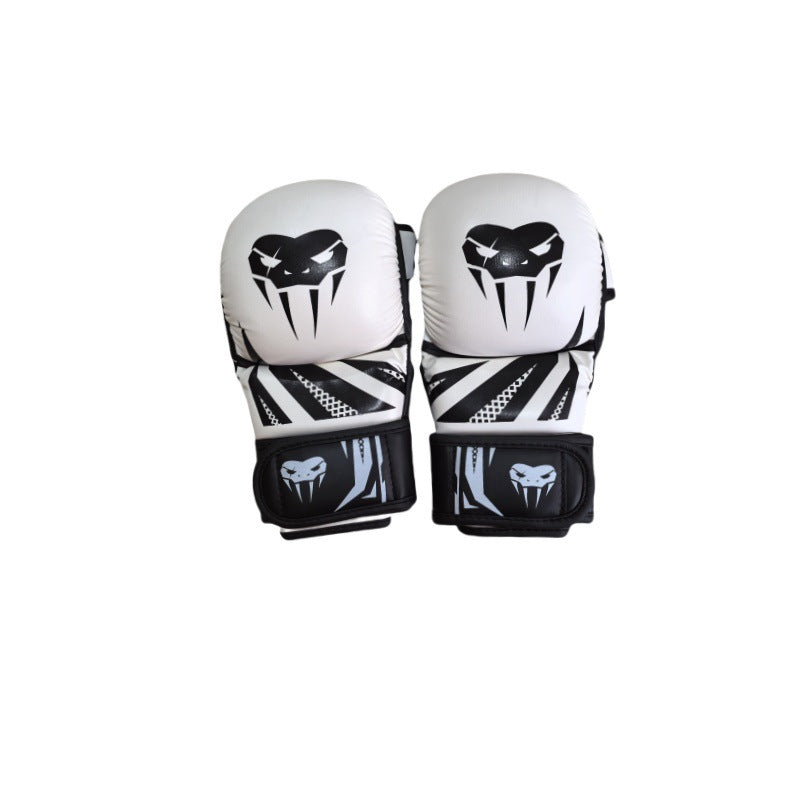 Gants de Sanda à moitié doigts de boxe pour hommes