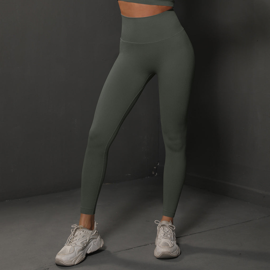 Femmes sans couture haute taille Yoga pantalons Peach Butt Lifting Tights Course entraînement jambe de fitness