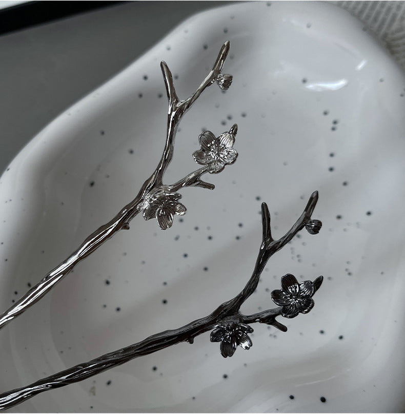 Plum Blossom Metal Hairpin Chinese Flower Special-interest Design Hair Accessoires