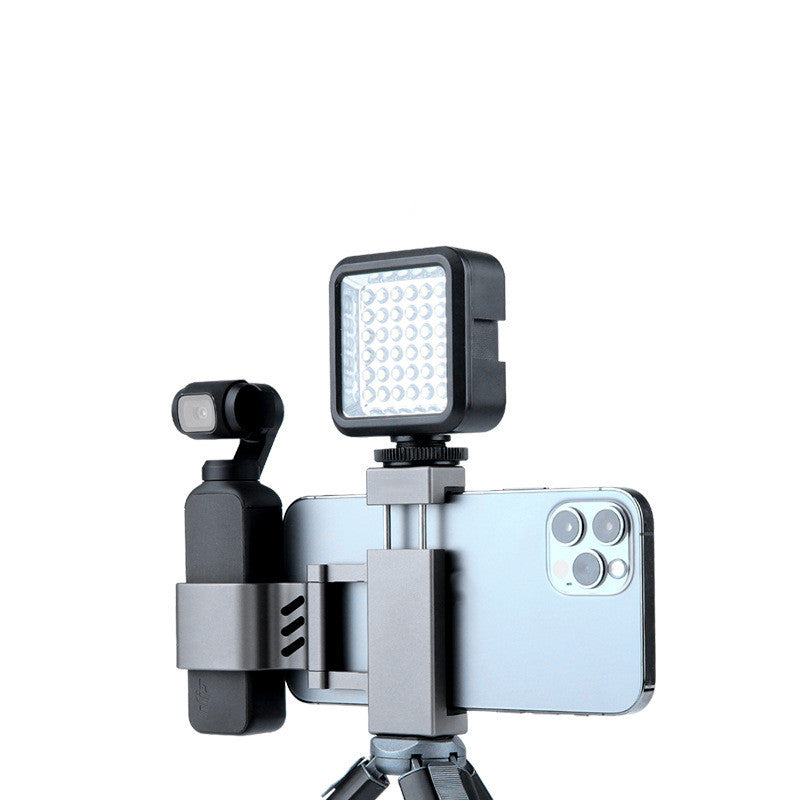 Osmo Pocket Action Camera Head Dual Cold Shoe Mounts Expand Metal Phone Clip