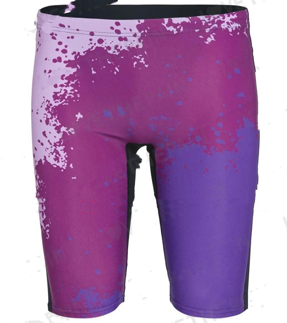 Trunks de natation pour hommes professionnel étanche à séchage rapide Long Sports