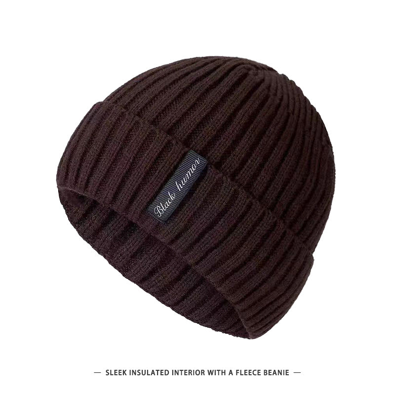 Chapeau chaud en cas de froid, doublé de molleton d'hiver pour hommes