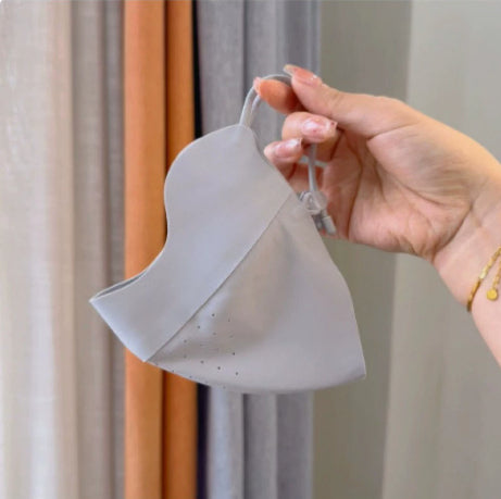 Masque de visage en soie de glace écran solaire
