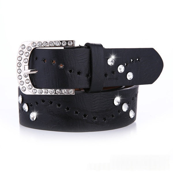 Ceinture pour femmes Un design à la mode de style coréen en Strass