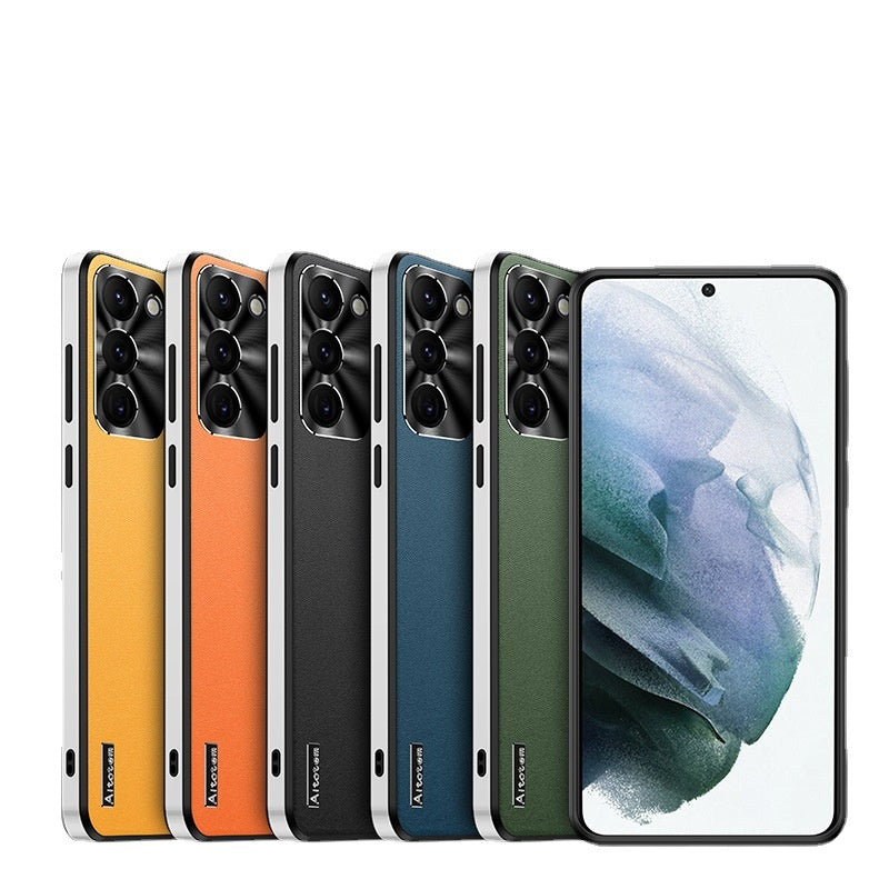 Coque téléphone S22Ultra Metal Lens S21U Frosted S21 Starlight Protective Cover