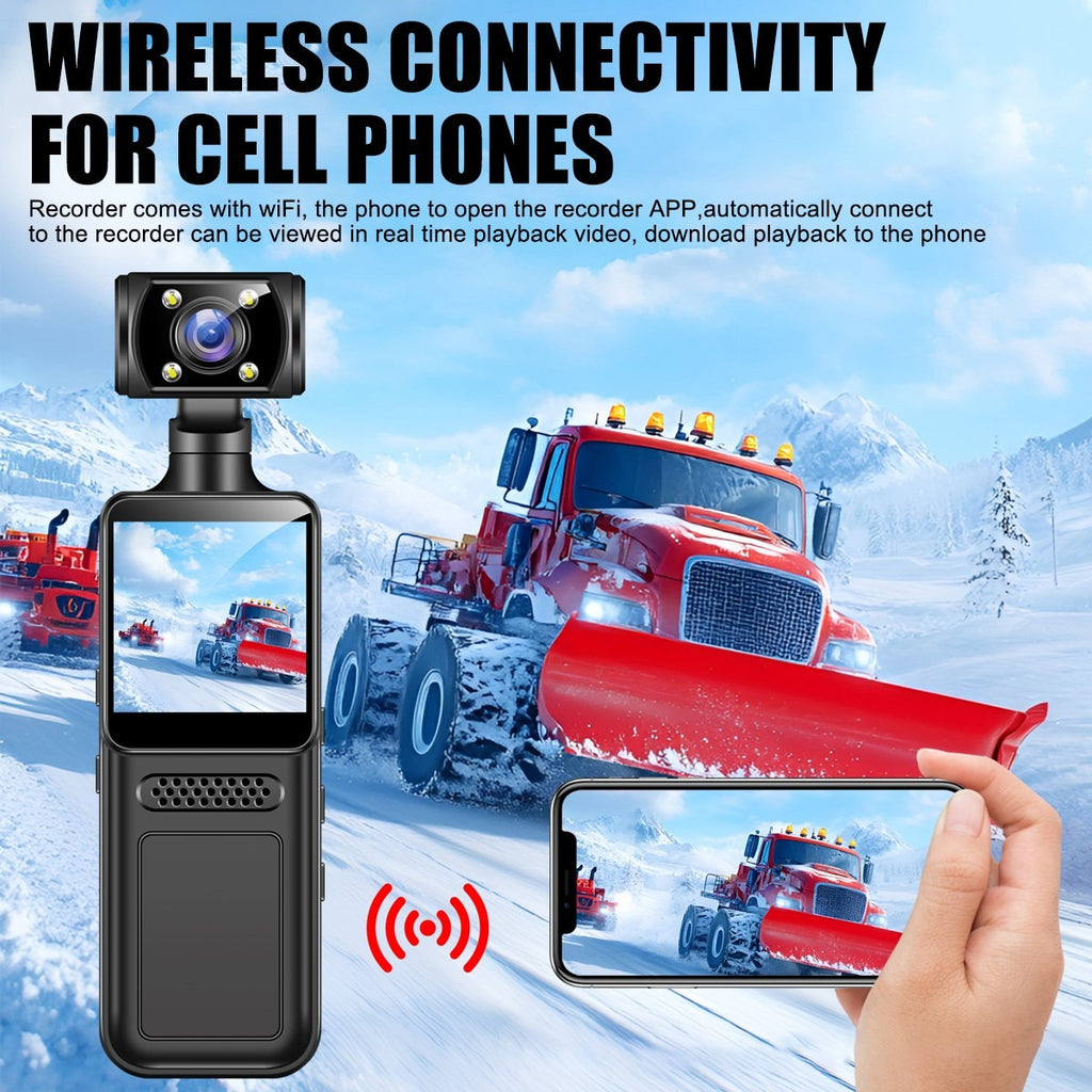 HD 4K Pocket Action Camera Rotation WiFi Vlog Caméscope Sports portables DV