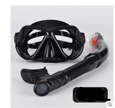 Snorkeling Sambo Set Snorkel complet à sec Grand cadre Anti-fog Myopia Gants Equipme de natation