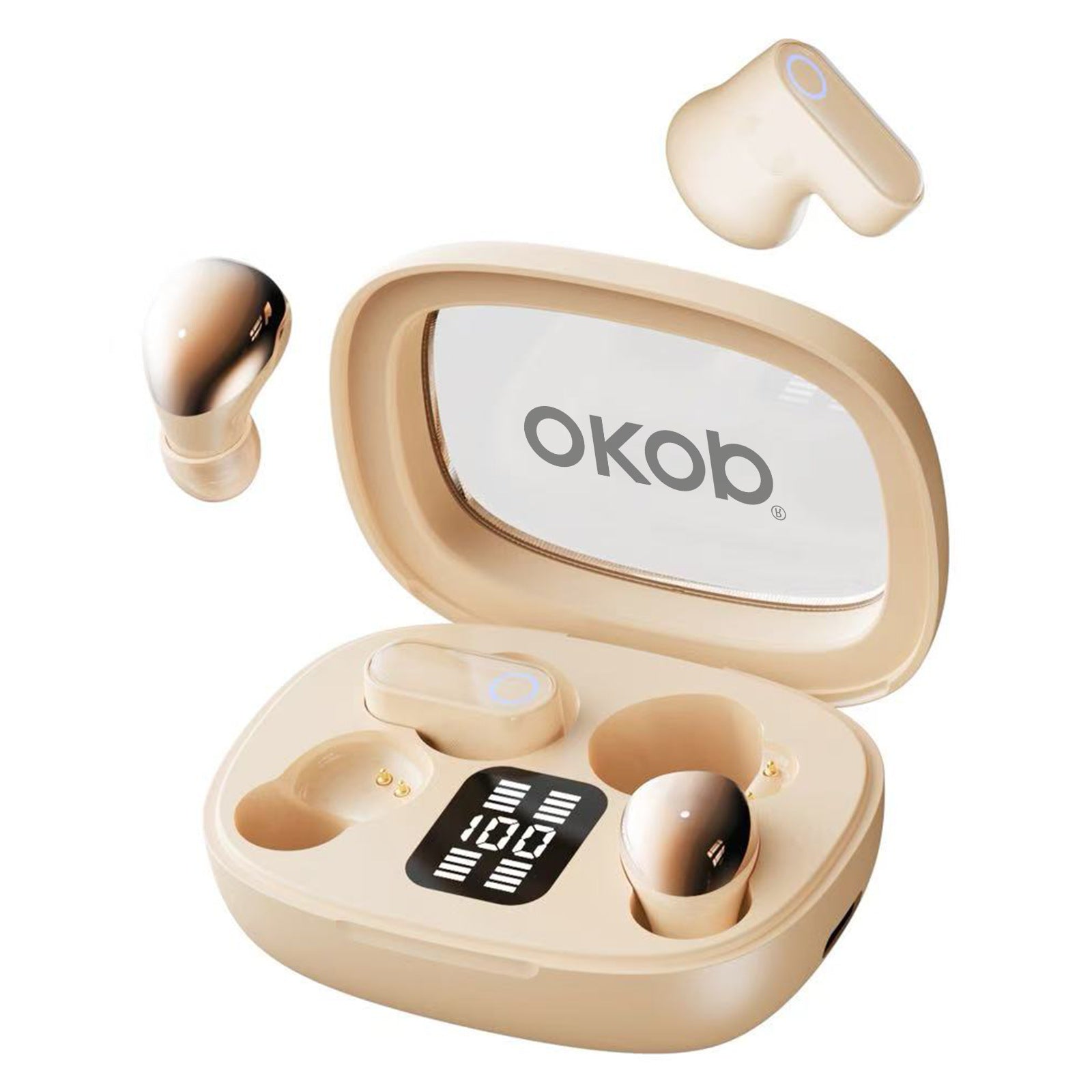 KP-227 Meilleurs appareils Bluetooth dans l'oreille Affichage numérique de la batterie Mini taille Ultra-Long