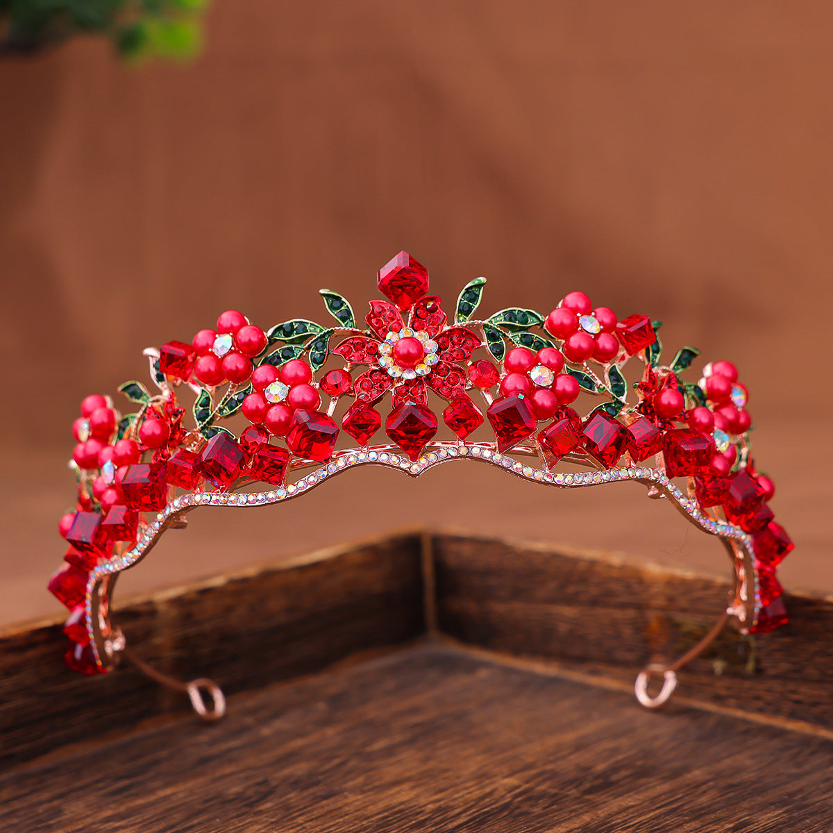 Femmes Rétro Violet Cristal Princess Crown Heress