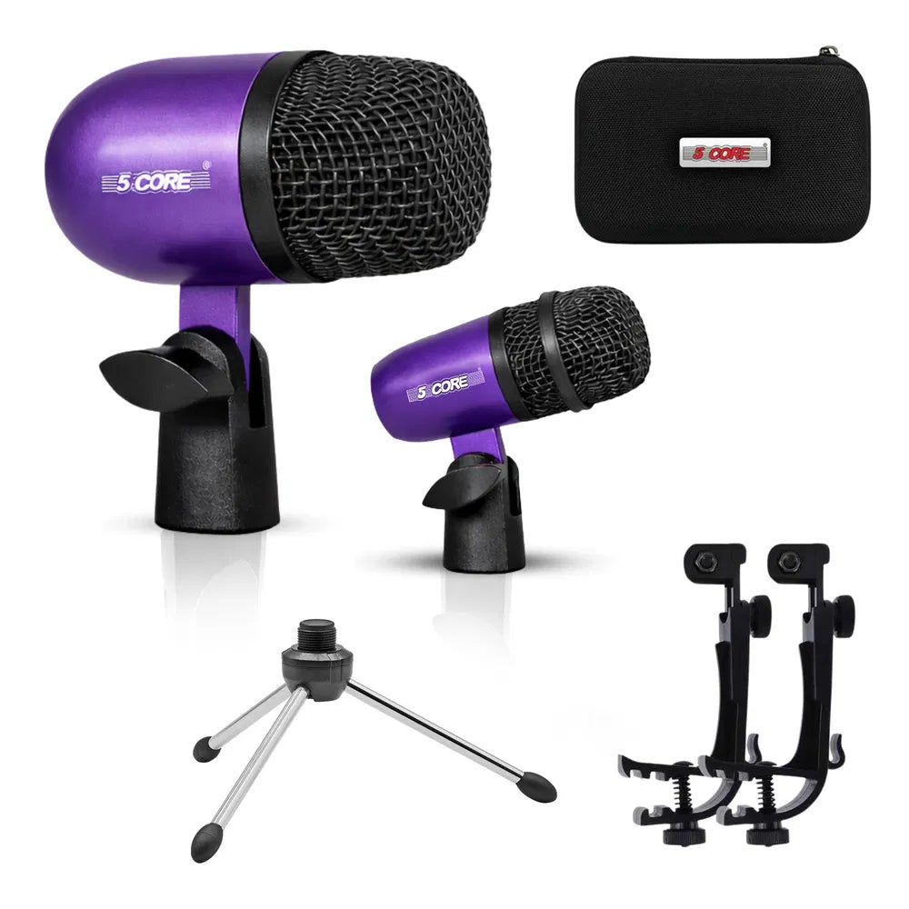 5 Core Conga Mic Snare Tom Set Professional XLR Cardioïde Condenseur Instrument Microphone K