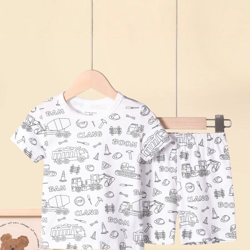 Cotton Vêtements de salon pour enfants Pyjamas