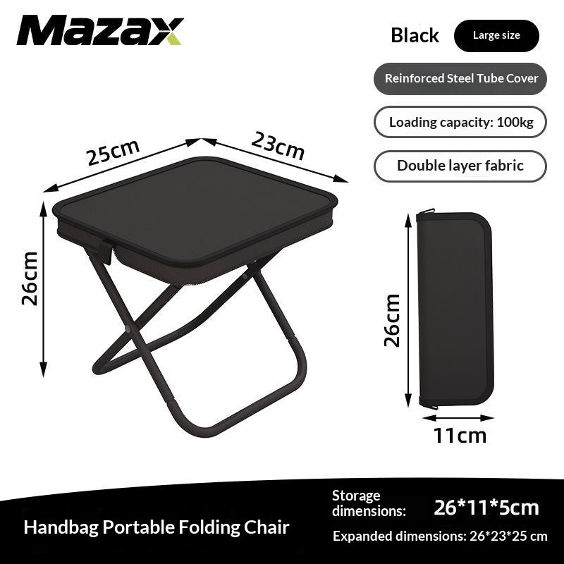 Portable Folding Stool Handbag Style Outdoor Seat Small Bench