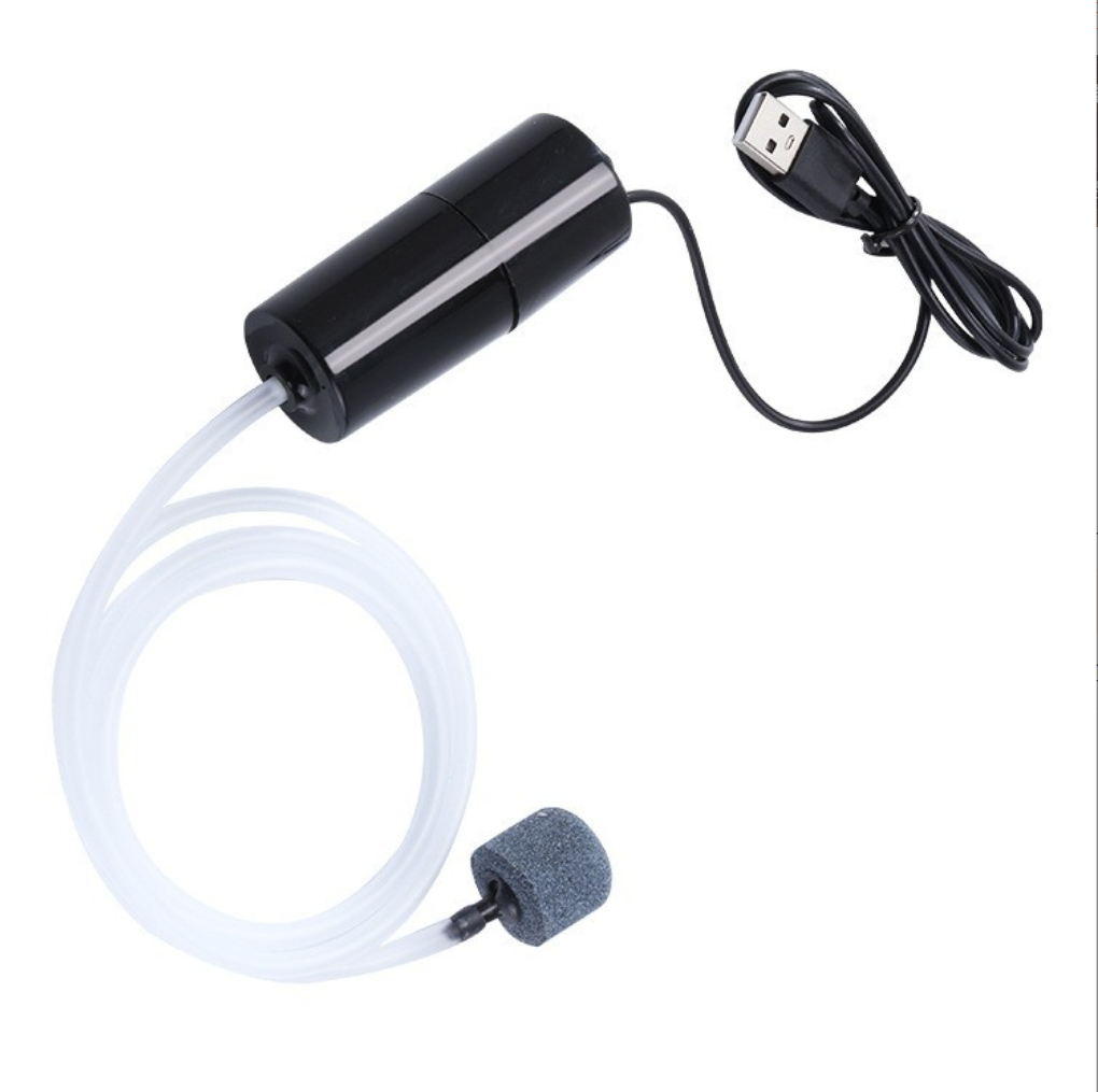 Pompe portative de réservoir de poisson USB à oxygène
