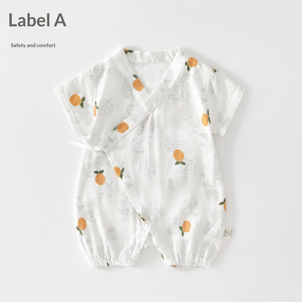 Été mince Air conditionné Vêtements Bébé Onesie manches courtes