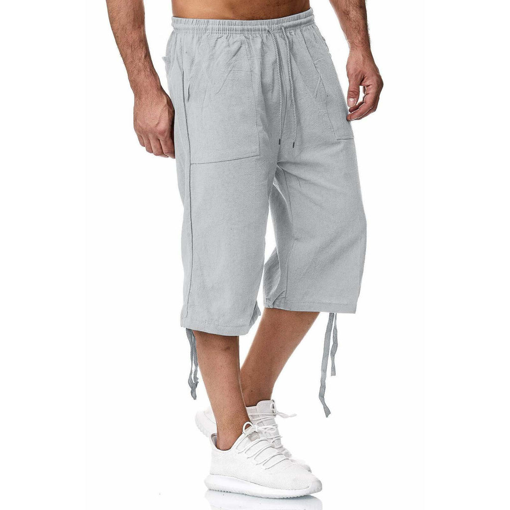 Pantalon de sport casual de coton et de coton d'été Linge de maison croped Casual P