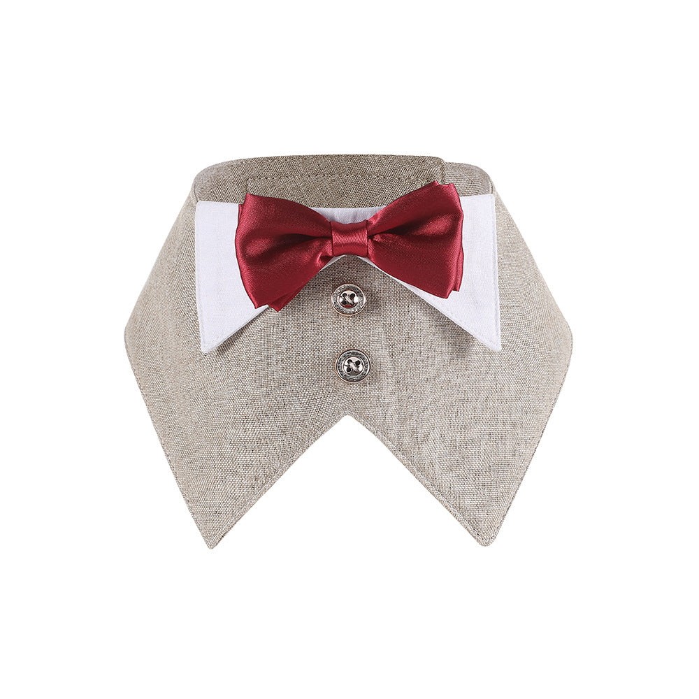 Écharpe de Triangle de Bib Velcro Pet de style britannique