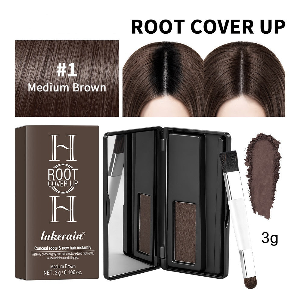 Palette de Contour de Cheveux Poudre de Coiffure Double Couleur Poudre de Contour