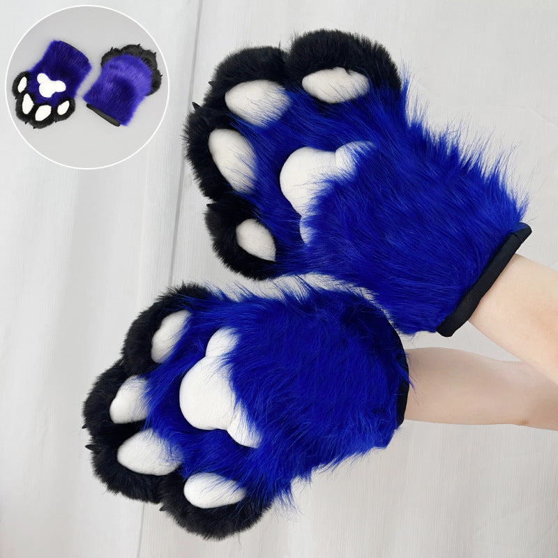 Japanese-style canine fur gloves