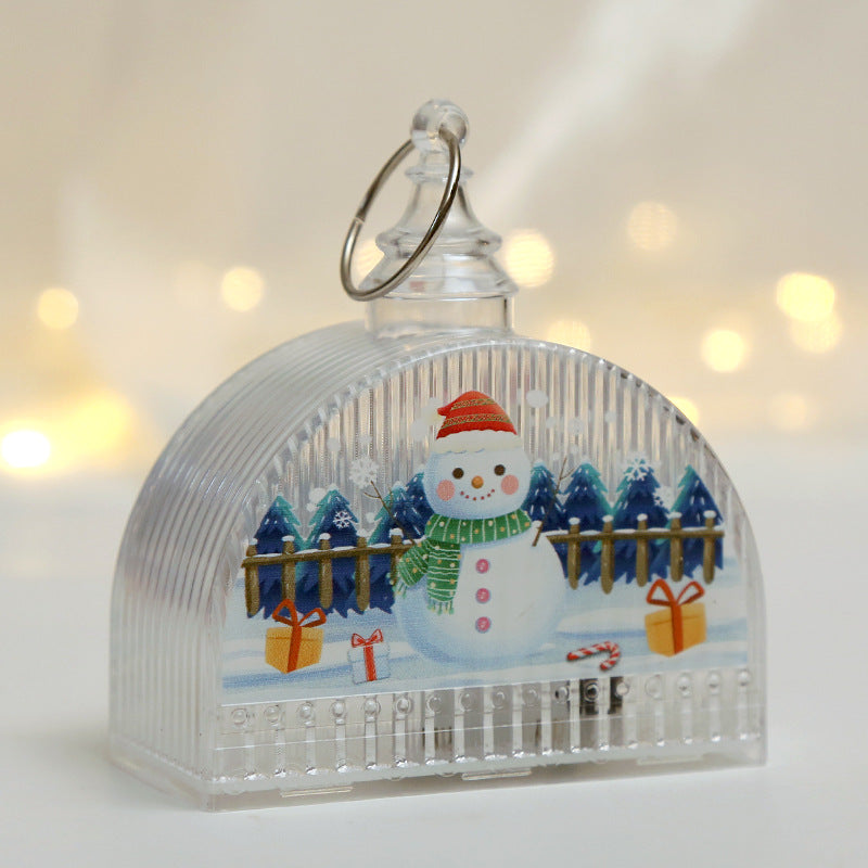 Décorations de Noël lumières LED lumières cristal lumières fenêtre ornements Arbre de Noël pendentifs C