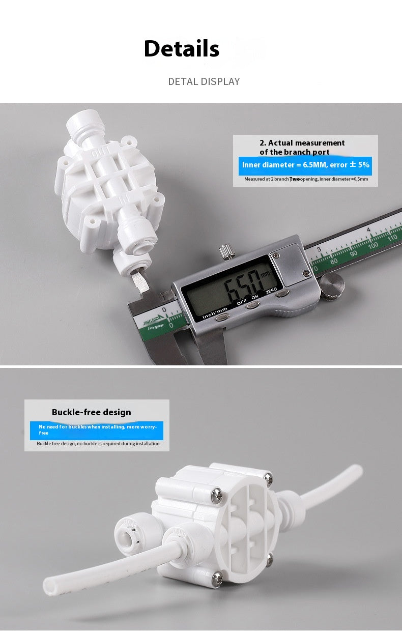 Portable Home Tool Purificateur d'eau Connexion rapide Four-side Valve