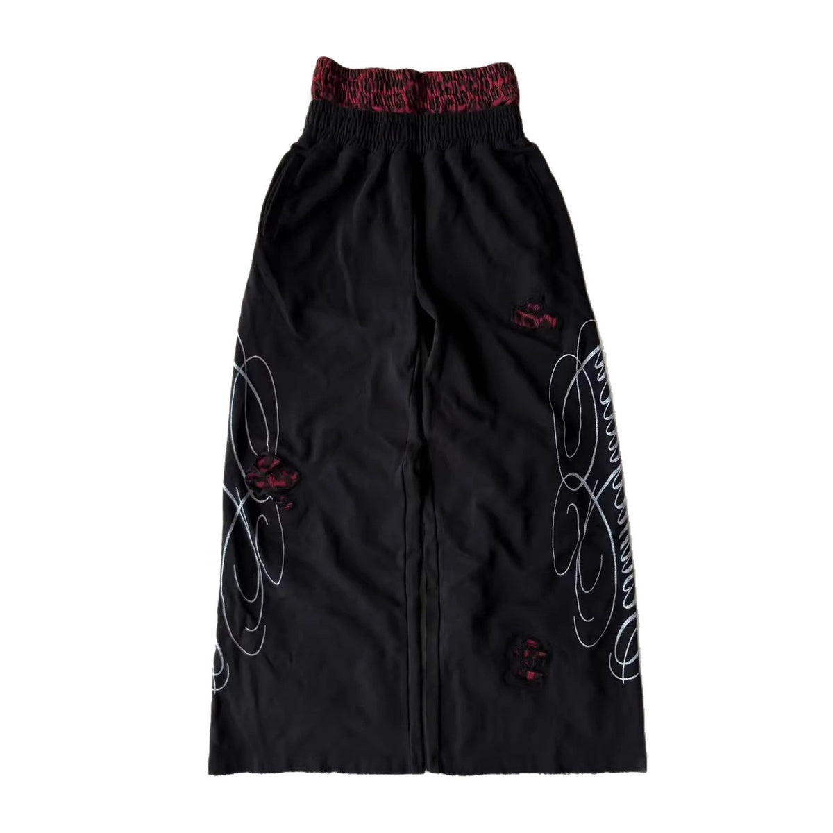 Sweatpants sport occasionnels à double bande imprimée en lettres
