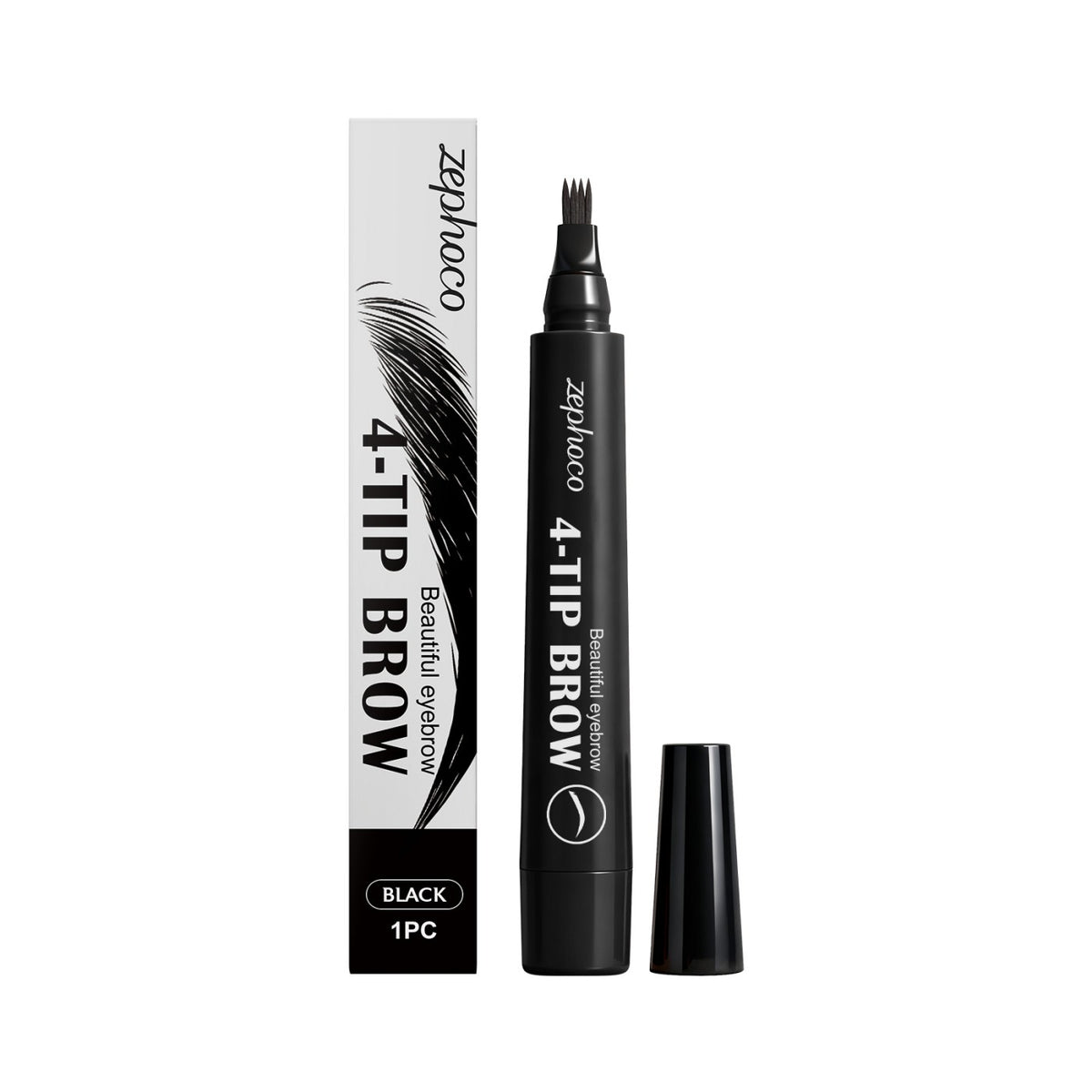 Crayon de sourcils imperméable à quatre fourches